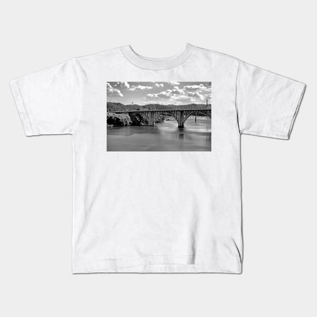 Henley Street Bridge Knoxville Kids T-Shirt by bobmeyers